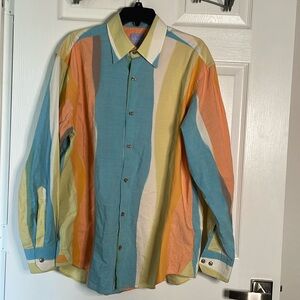 Vluxe by lucky Nahum striped button down shirt